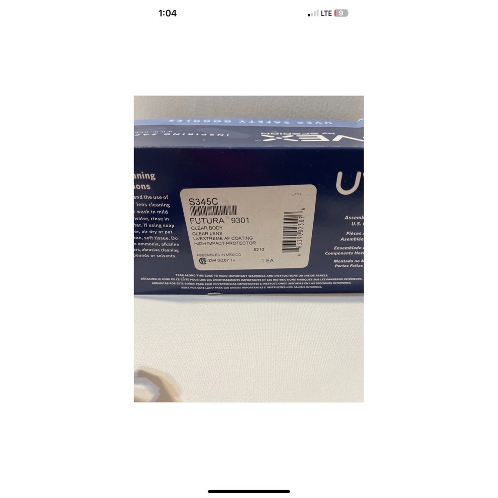 Uvex by Honeywell Panoramic Lens Eye Safety Protection Clear Body One Size S345C - Picture 11 of 11